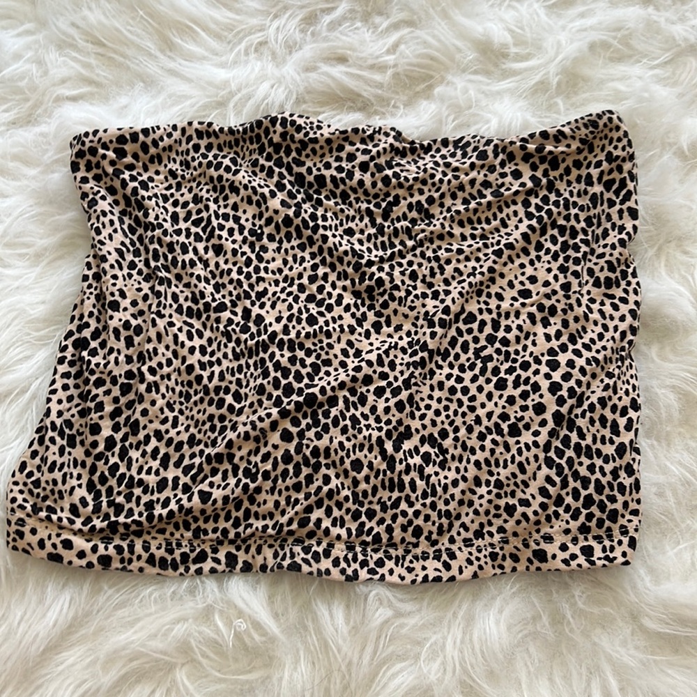 Cheetah tube top